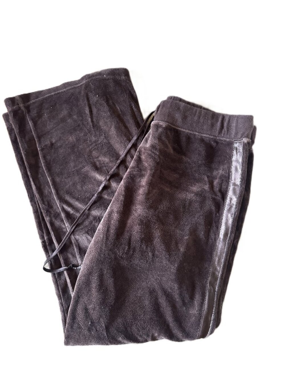 NYL New York Laundry Velour Track Pants | Y2K Brown Wide Leg Lounge Pants | Size